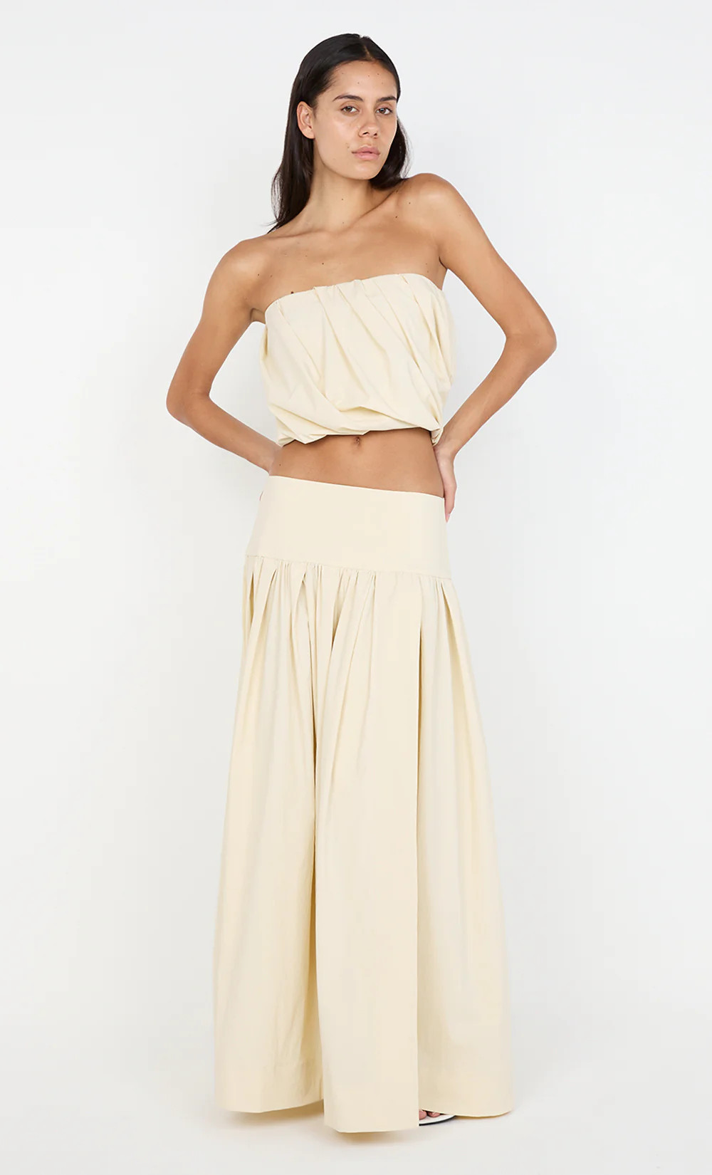 DOMINIC STRAPLESS TOP - BUTTERCREAM | Bec & Bridge (Global)