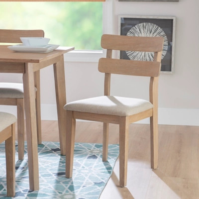 Linon Devin Side Dining Chair, Natural | Ashley Homestore