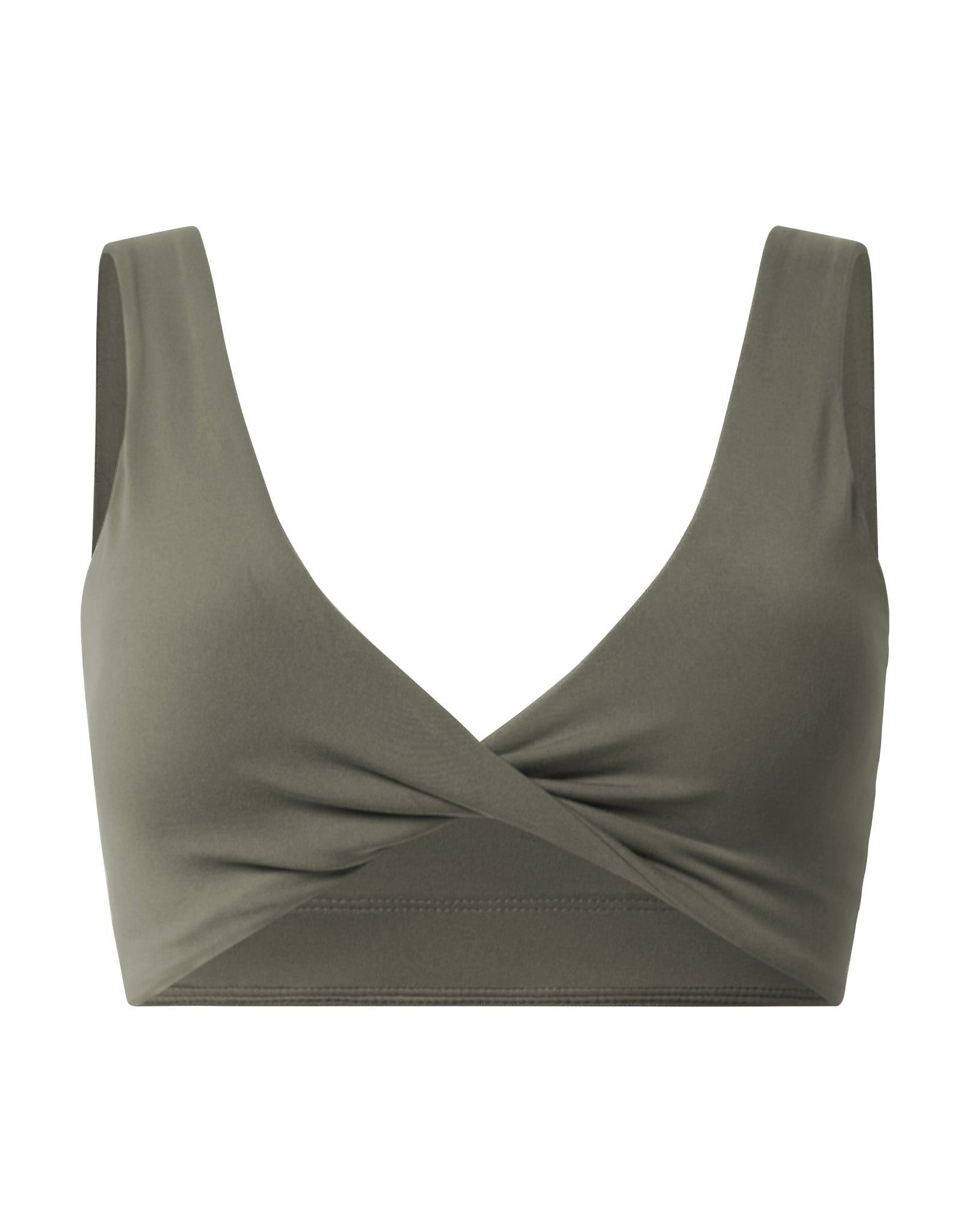 Soft-Motion Twist Bra in Olive | Gym + Coffee UK & IE - Accelerate - UK