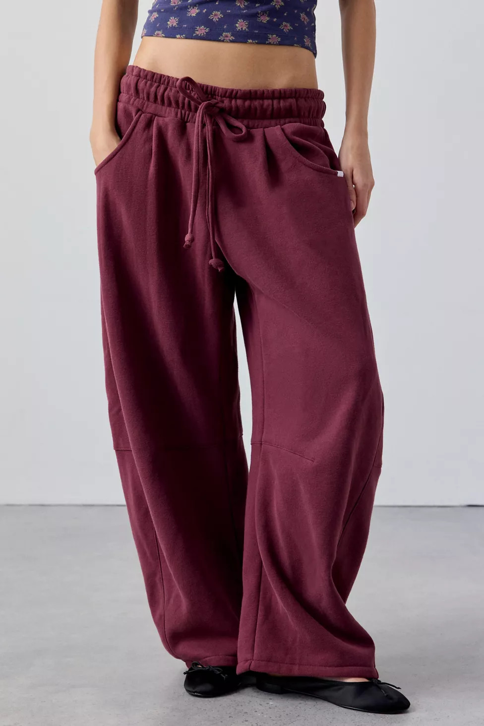 Out From Under Essential Barrel Leg Full Length Sweatpant | Urban Outfitters (US and RoW)