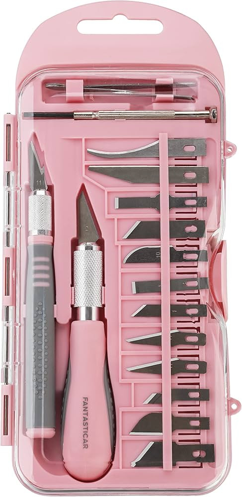 Amazon.com: FantastiCAR Craft Knife Precision Cutter Hobby Knife Blades Set (18pcs) for Art Work,... | Amazon (US)