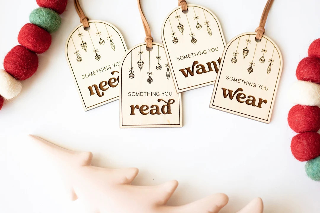 Something You Tags | Something You Want Wear Read Need | Reusable Gift Tags | Minimalist Gift Tag... | Etsy (US)