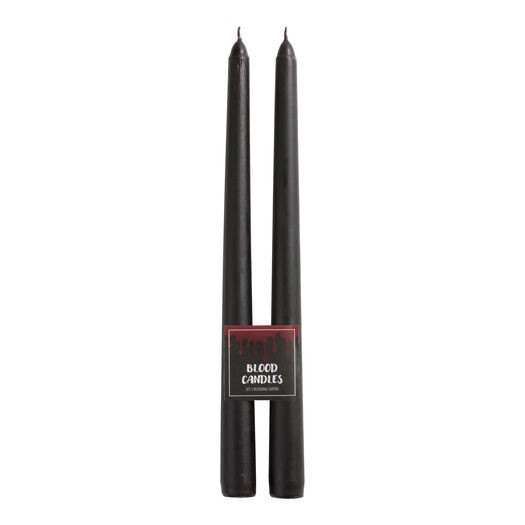 Black and Red Dripping Blood Taper Candles 2 Pack by World Market | World Market