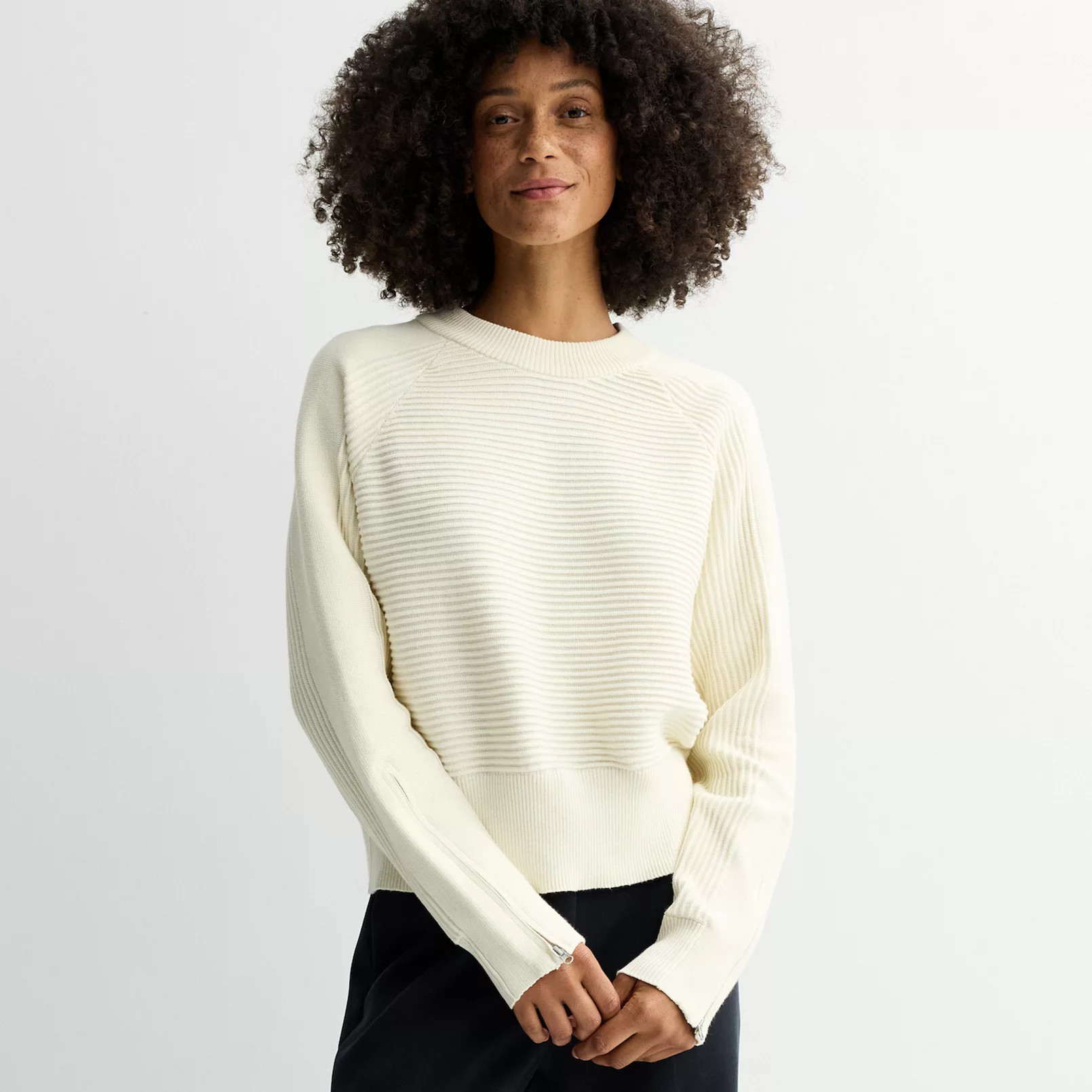 Women's FLX Raglan Ottoman Sweater | Kohl's