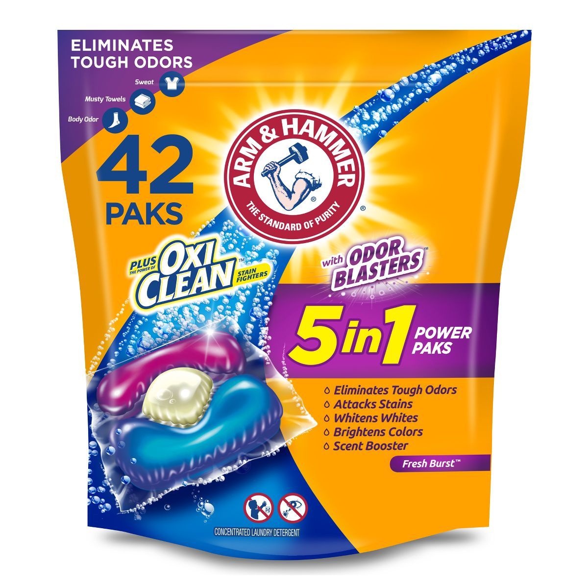 Arm & Hammer Plus OxiClean with Odor Blasters - 42ct/29.6oz | Target