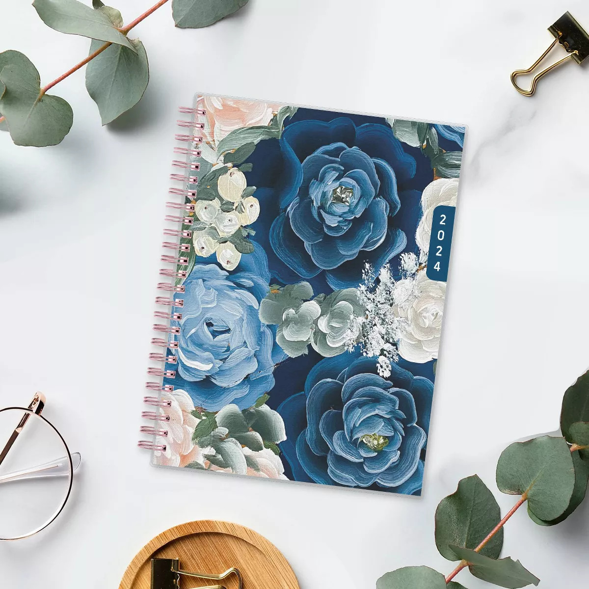 WAAV 2024 Planner with Notes Pages Weekly/Monthly 5.875"x8.625" Frosted Cover Judith | Target
