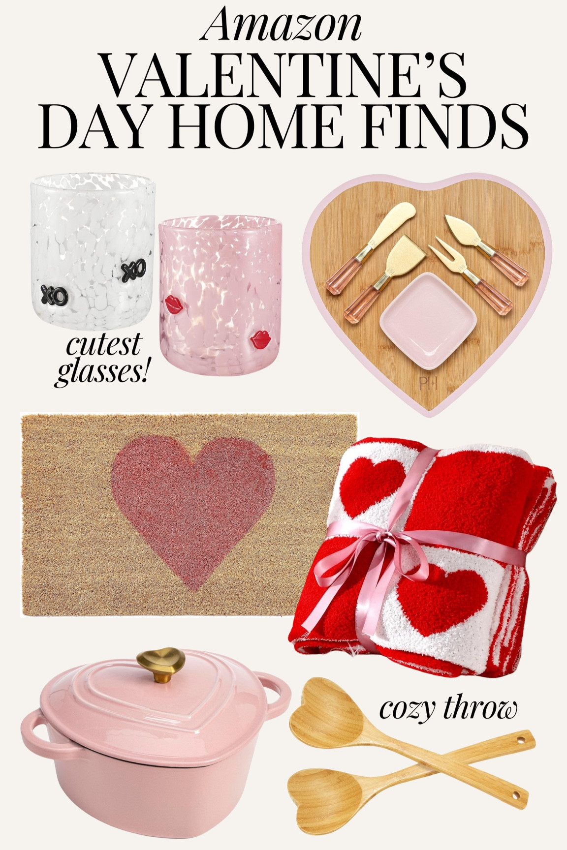 Amazon Valentine’s Day home finds! Amazon vday home decor, Vday welcome mat, pink kitchen finds, pink kitchen decor, icon drinking glasses similar, Valentine’s Day party decor, galentines day decor

#LTKSeasonal #LTKFindsUnder50 #LTKStyleTip
