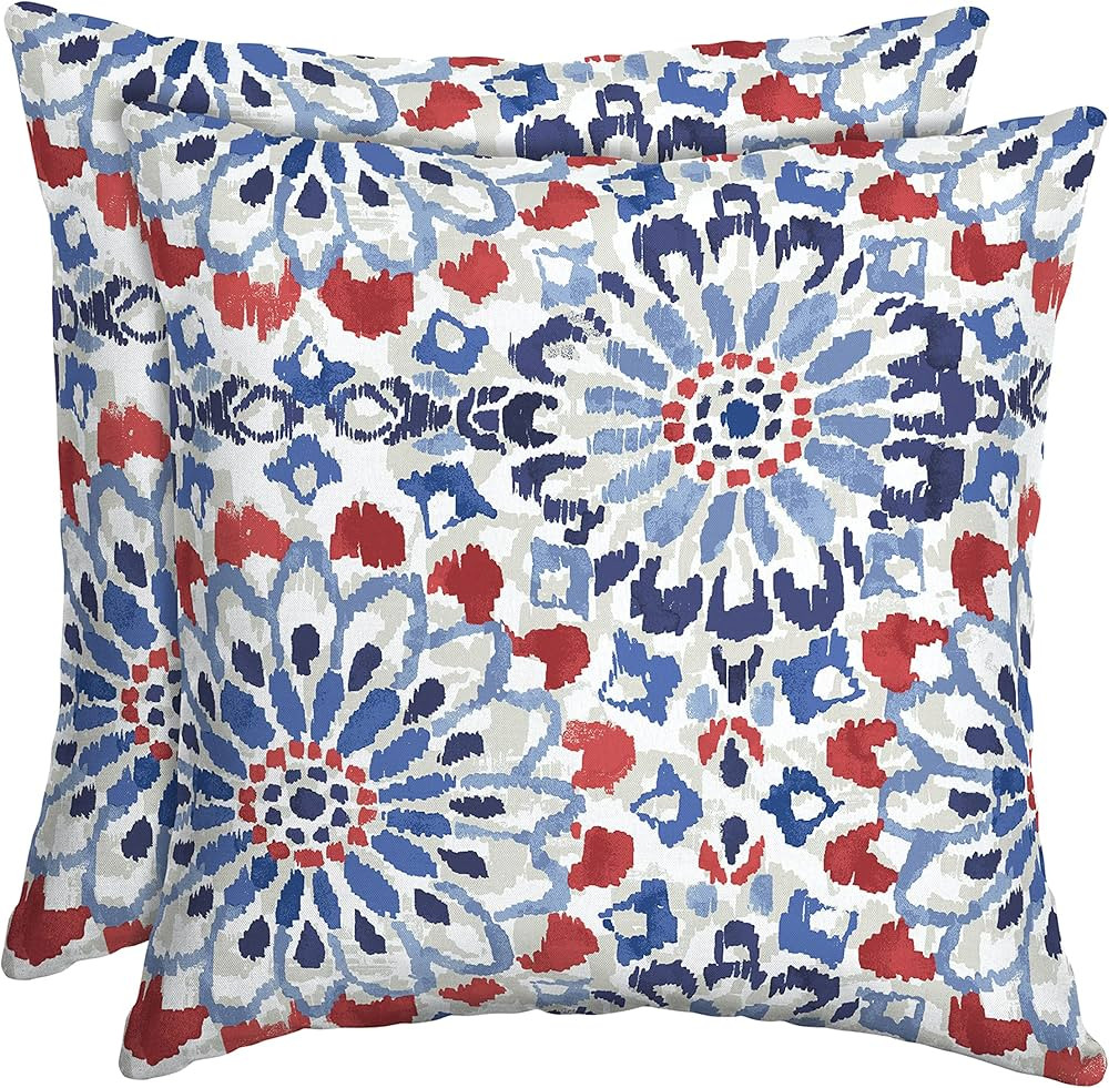 Arden Selections Outdoor Toss Pillow (2 Pack) 16 x 16, Clark Blue | Amazon (US)