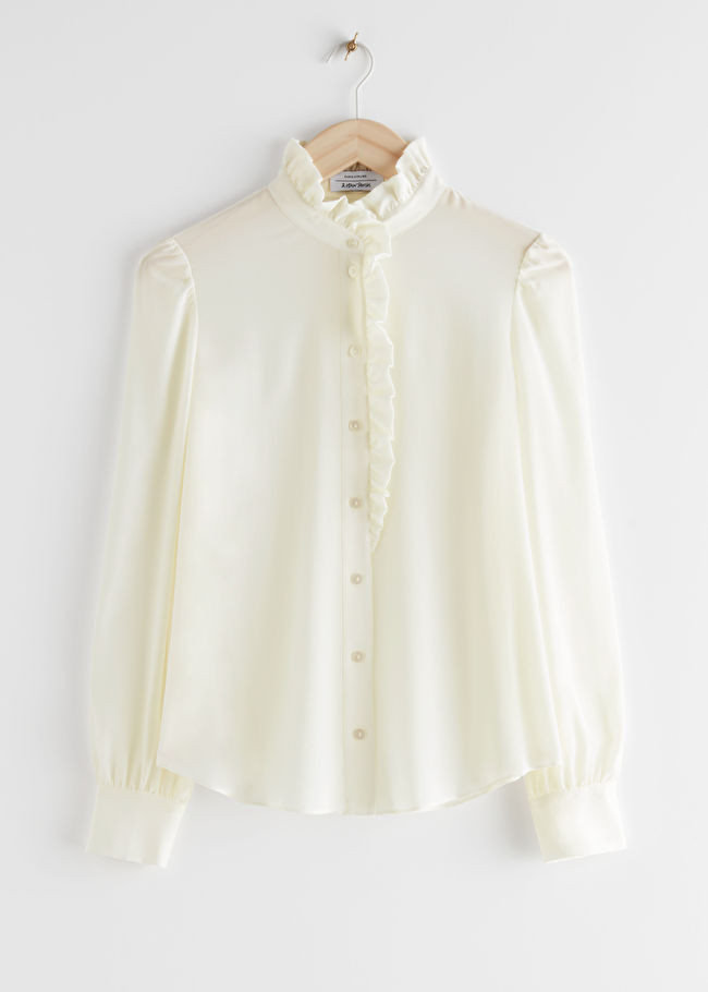 Ruffled Mulberry Silk Blouse | & Other Stories (EU + UK)