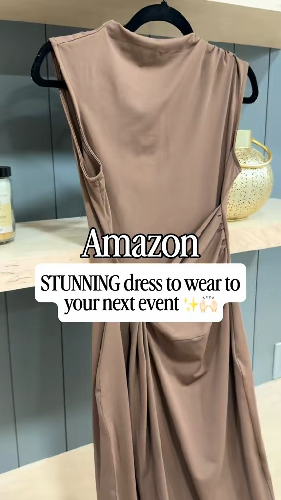 The amazon dress for your next event 🤍✨ if you have a wedding, bridal shower, baby shower, graduation, cocktail party, vacation dinner, or any special occasion coming up, this is the dress to wear — it has that elegant, expensive-looking feel, a flattering fit, and it's made of the most incredible, luxe, stretchy fabric

true to size, 5'9" for reference

#LTKWedding #LTKTall #LTKSeasonal