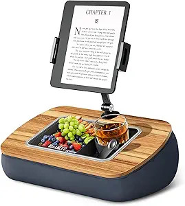 ERGONOV Tablet Pillow Stand for Lap Use,Adjustable iPad Holder with Snack Bowl,360° Rotating Cli... | Amazon (US)