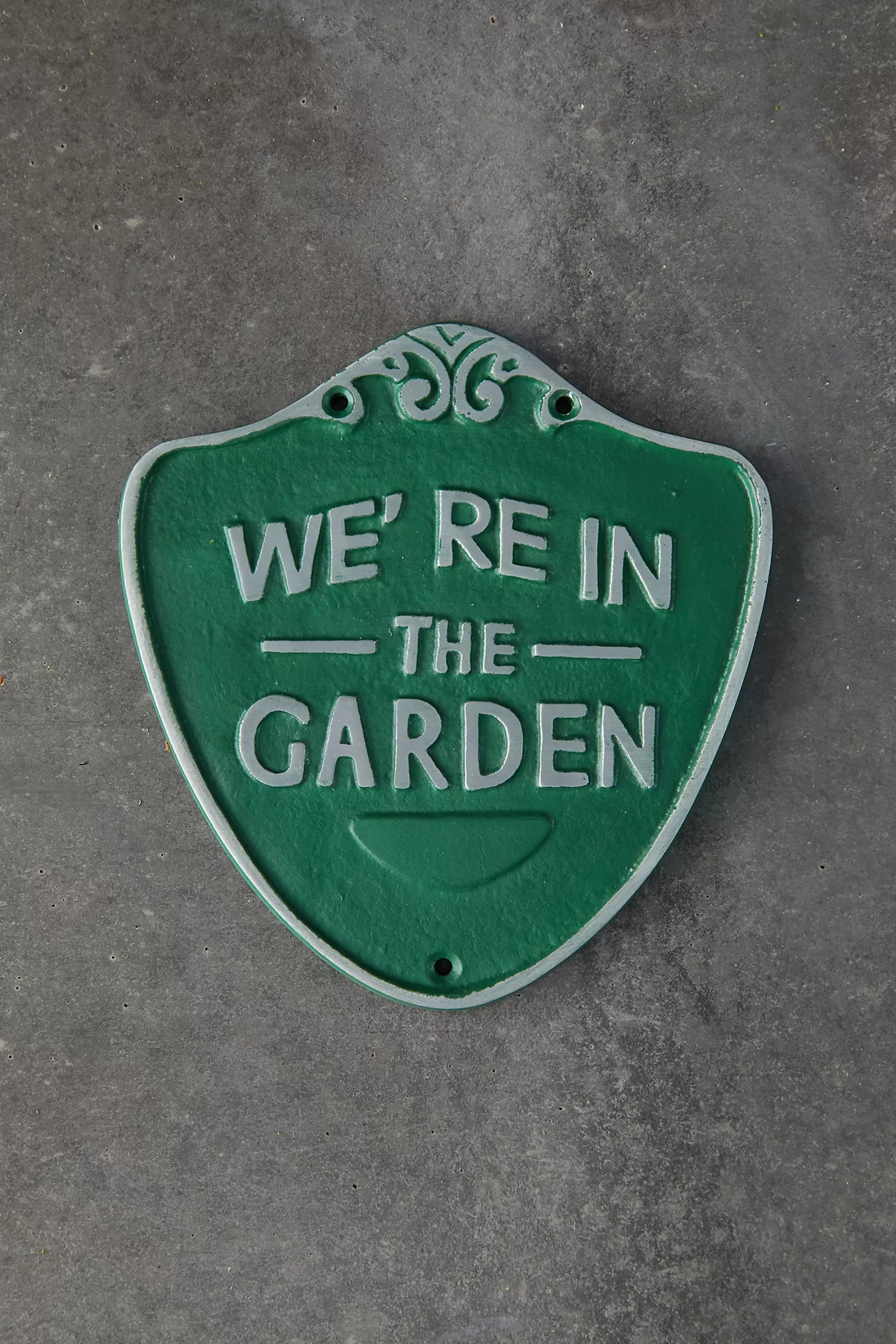 Iron We're in the Garden Sign | Anthropologie (US)