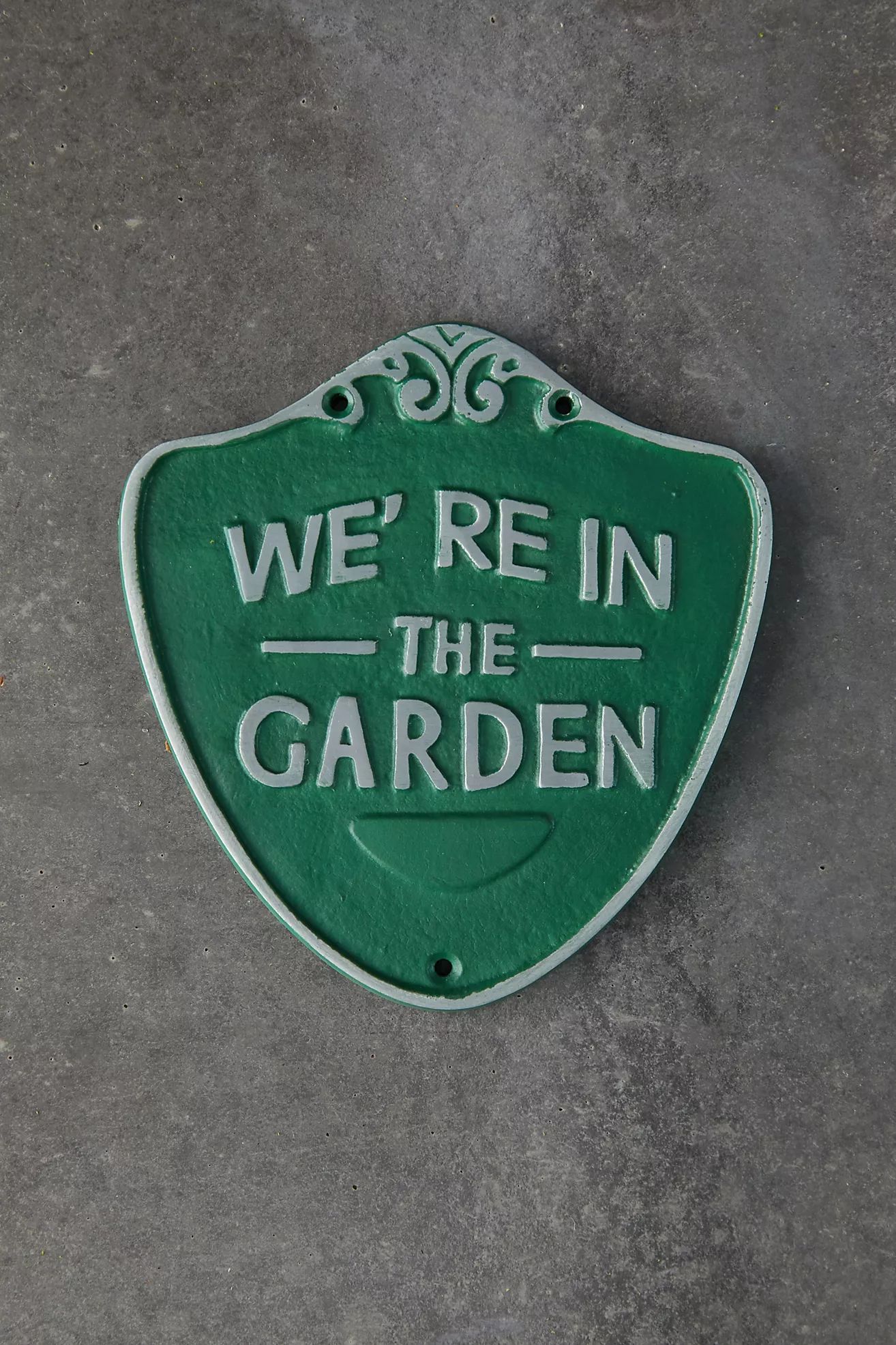 Iron We're in the Garden Sign | Terrain