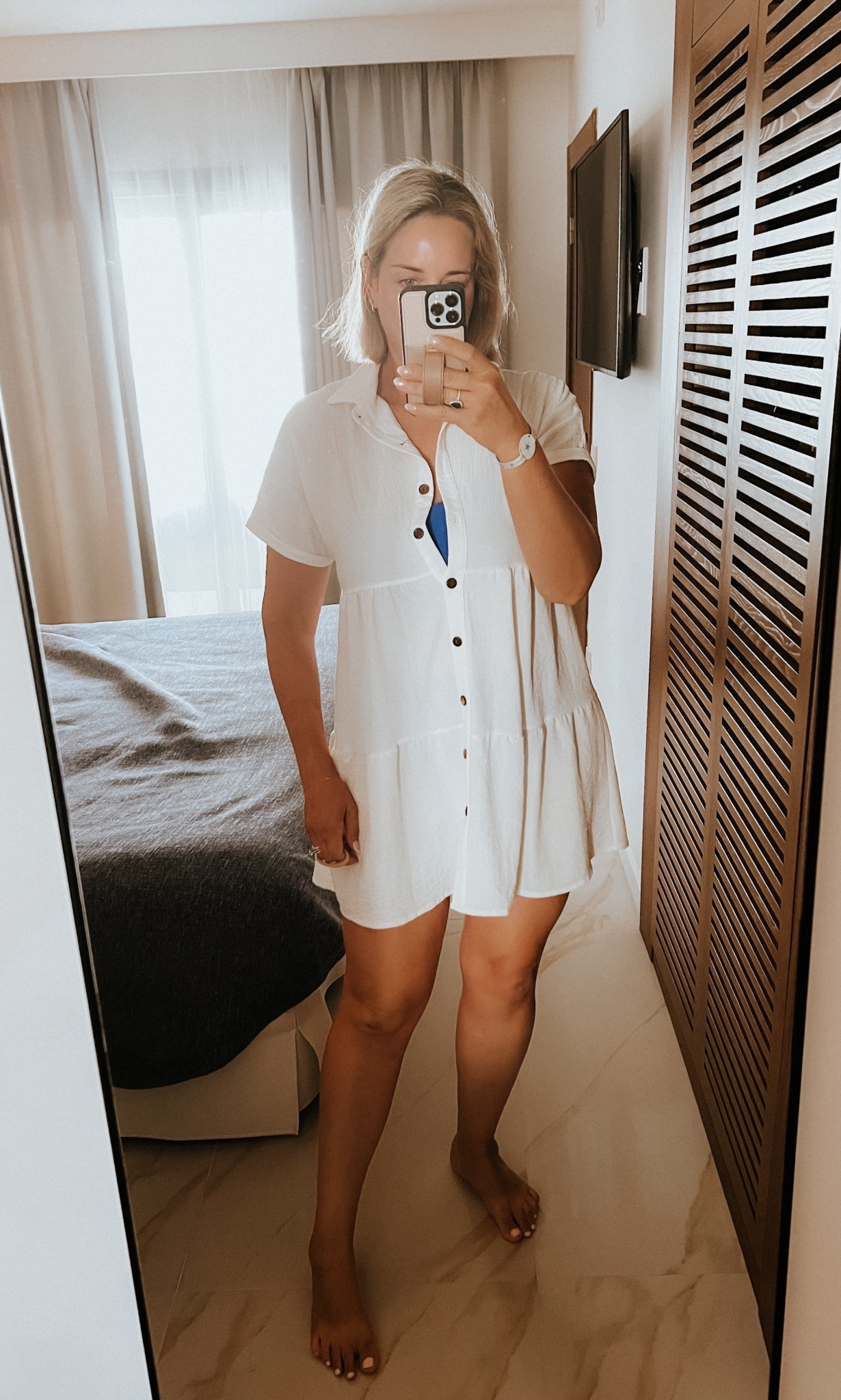 Amazon Swim Coverup
Amazon dress
Pack able dress

Fit tip - wearing true size M. Fits true to size 



#LTKSwim #LTKSeasonal #LTKTravel