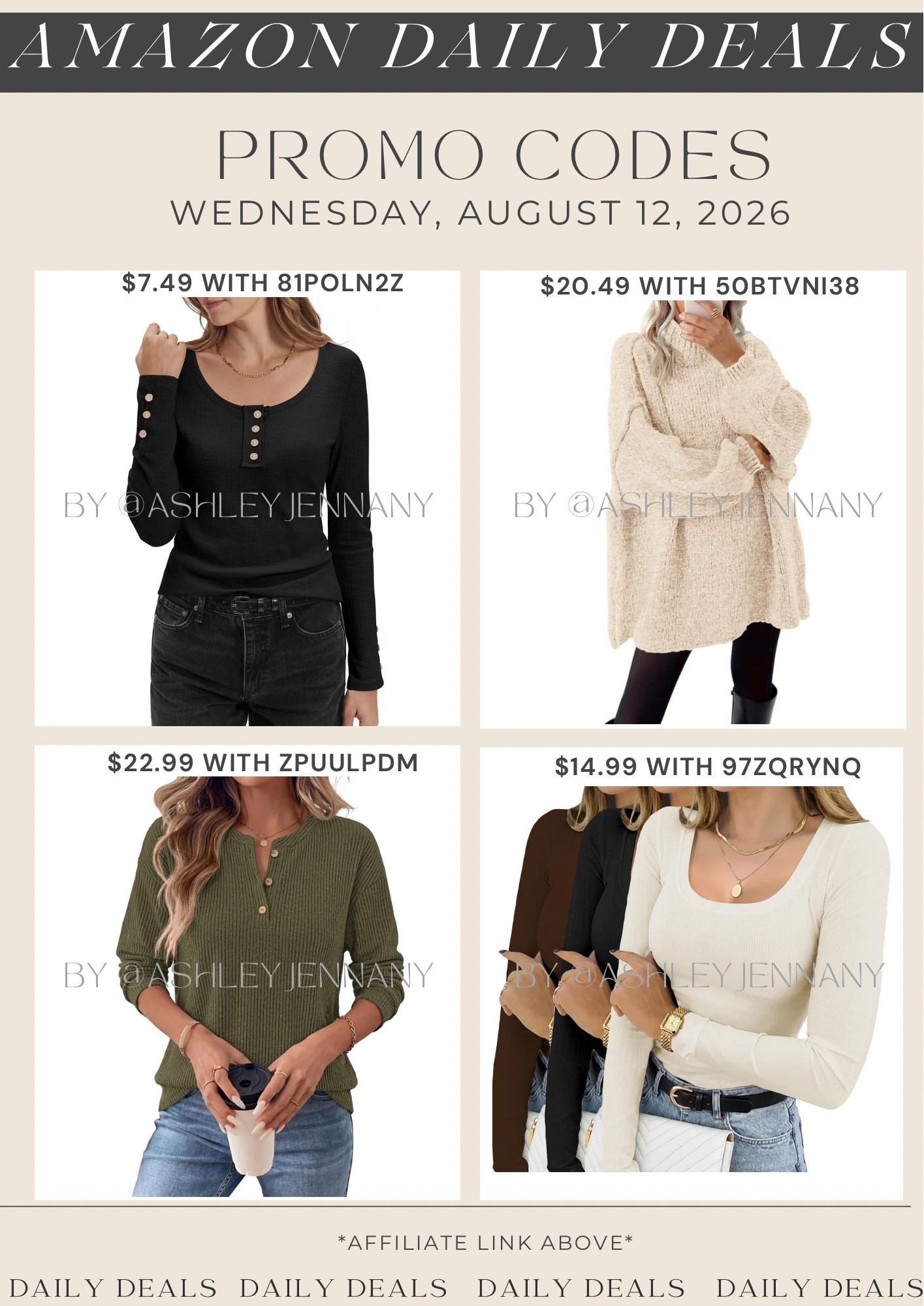 Amazon deals

#LTKSaleAlert #LTKMidsize #LTKSeasonal