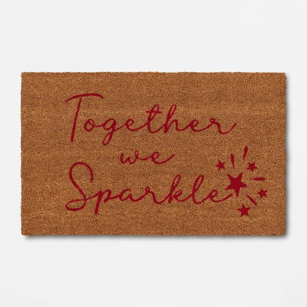 1'6"x2'6" 'Together' We Sparkle Doormat - Threshold™ | Target