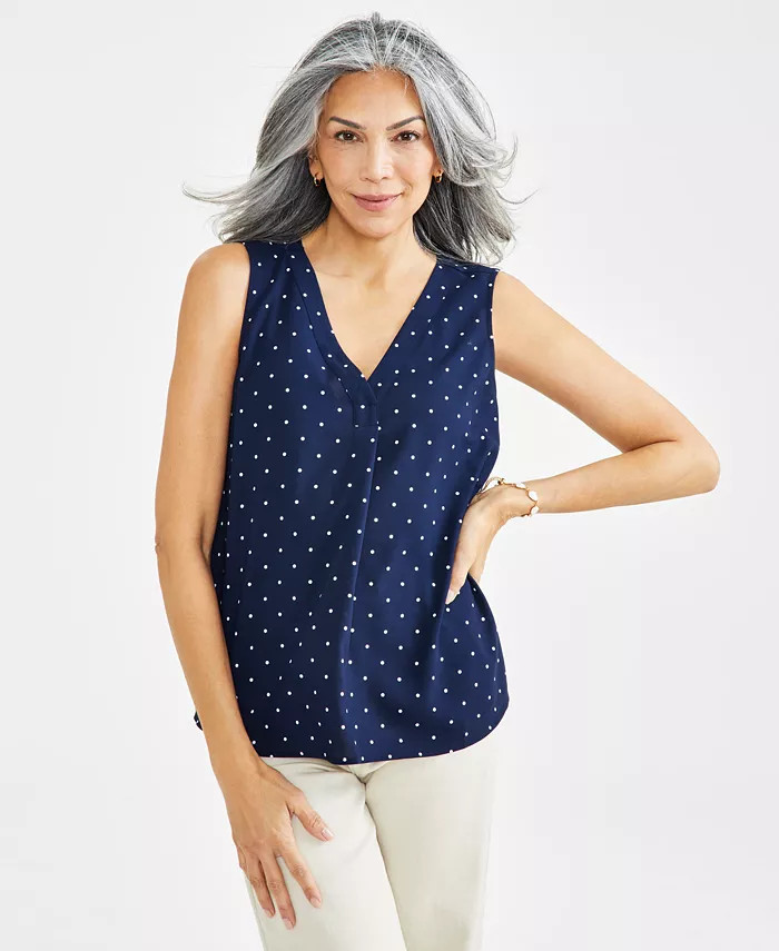 Women's Printed Sleeveless Tank, Created for Macy's | Macy's