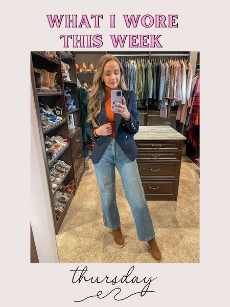 Business casual style with jeans + blazer 

#LTKSeasonal #LTKworkwear #LTKstyletip