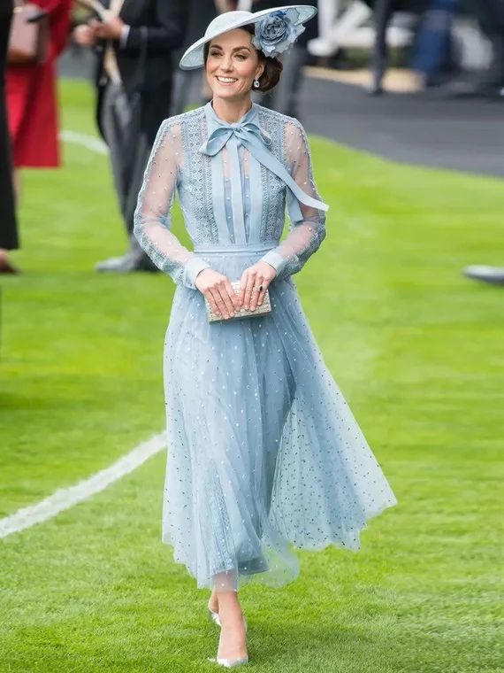Kate Middleton Vintage Sky Blue Lace Dress | Etsy | Etsy (US)