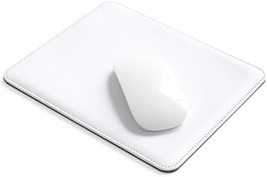 ProElife PU Leather Mouse Pad White 9.8 x 7.8 inches Office Mouse Mat Waterproof Mousepad with No... | Amazon (US)
