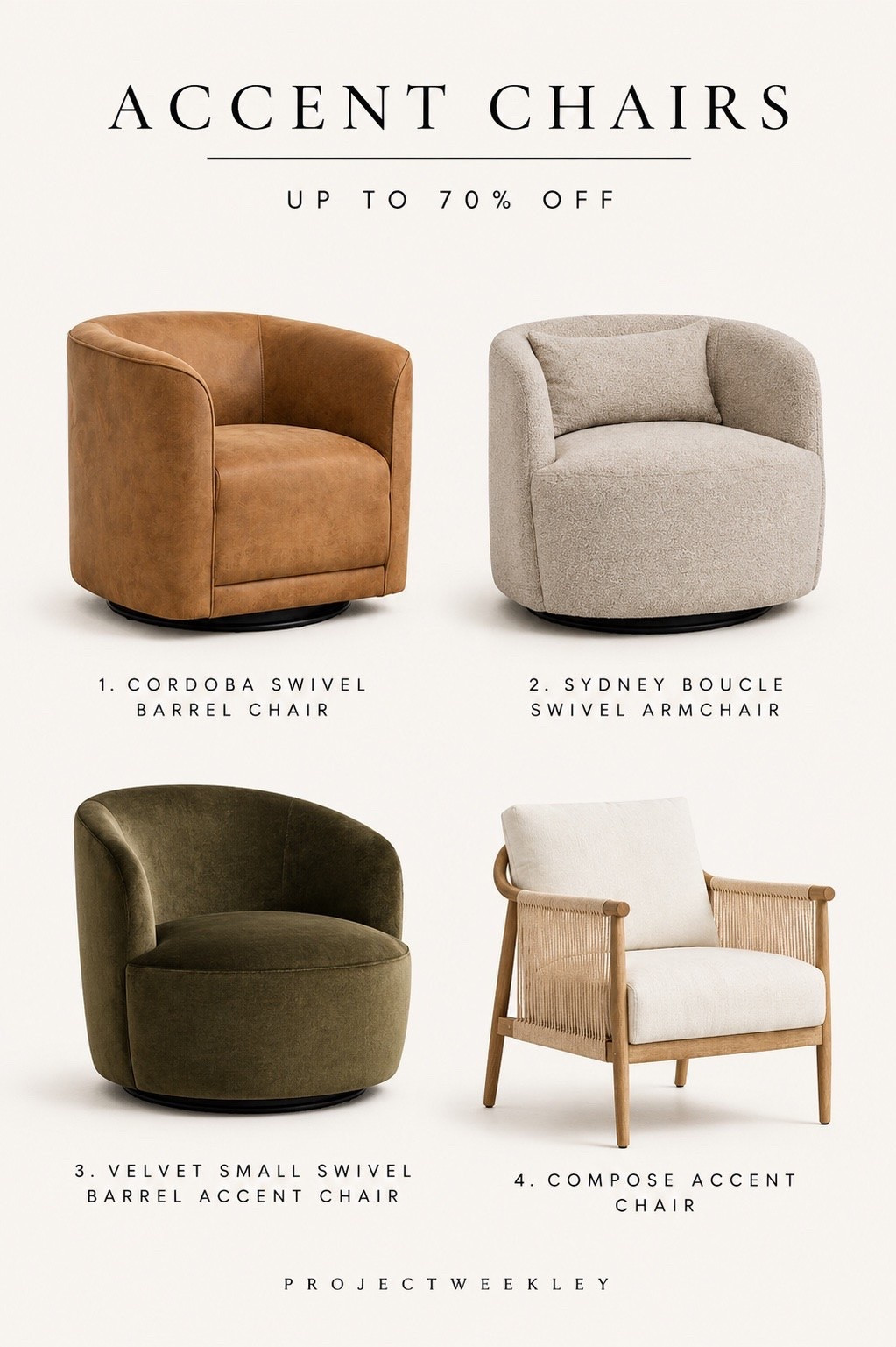 Accent Chairs up to 70% off 
#wayfair #accentchairs #chairs

#LTKHome