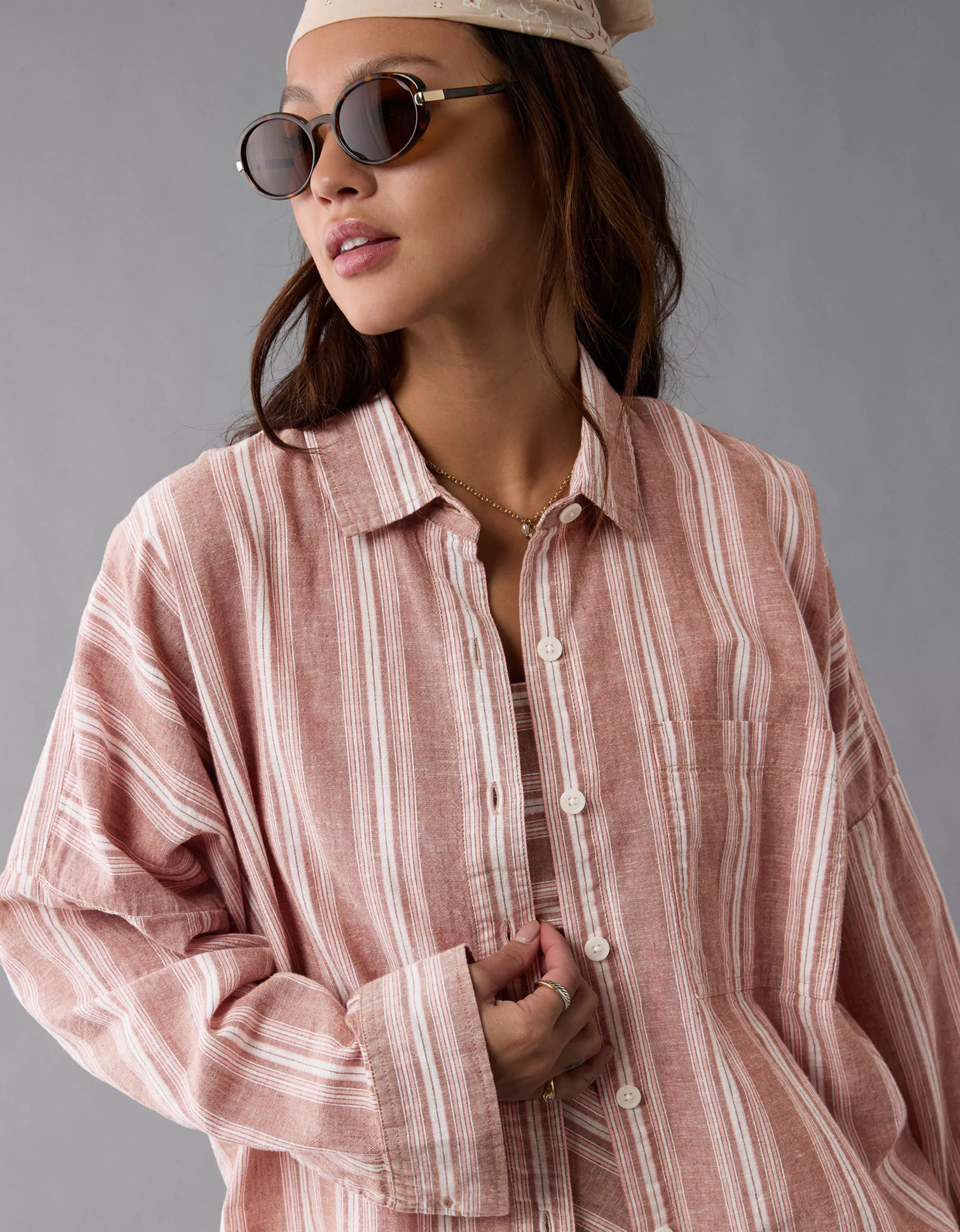 AE Go Big Oversized Shirt | American Eagle Outfitters (US & CA)