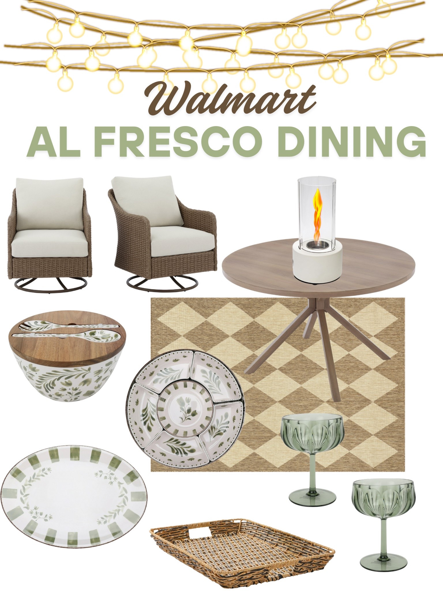Walmart finds for the perfect Al fresco dining 

#LTKHome #LTKSeasonal #LTKSaleAlert