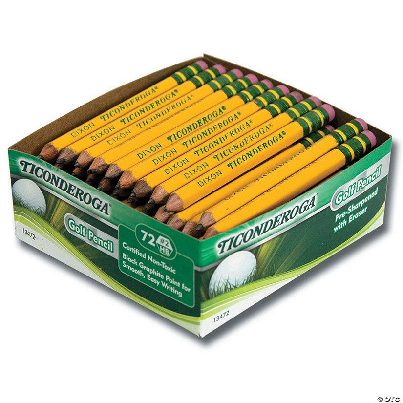Bulk 72 Pc. Ticonderoga® Golf Pencils | Oriental Trading Company