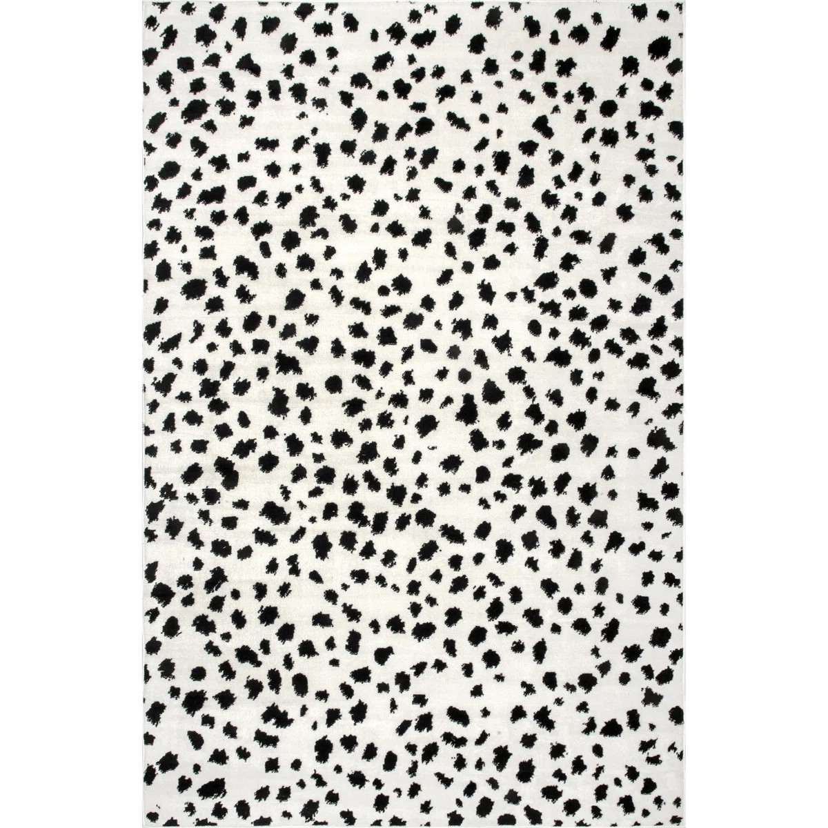 Cheetah Print Performance Beige/Black Rug | Wayfair North America