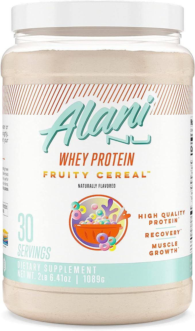 Alani Nu Whey Protein Powder, 23g of Ultra-Premium, Gluten-Free, Low Fat Blend of Fast-digesting ... | Amazon (US)