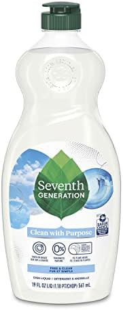 Seventh Generation Dish Liquid Soap Free & Clear liquid soap Dishwashing Soap Dish Soap for sensi... | Amazon (US)