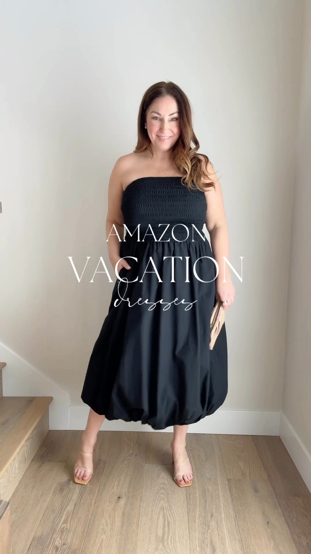 Amazon black dresses great for vacation and spring break wearing large in both 

#LTKSeasonal #LTKMidsize #LTKOver40