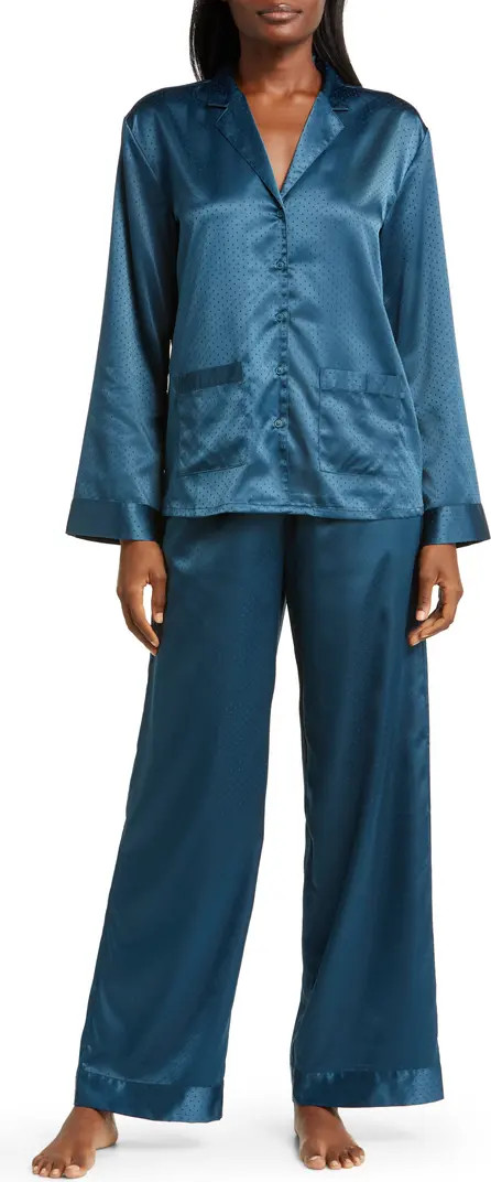 Dobby Satin Pajamas | Nordstrom