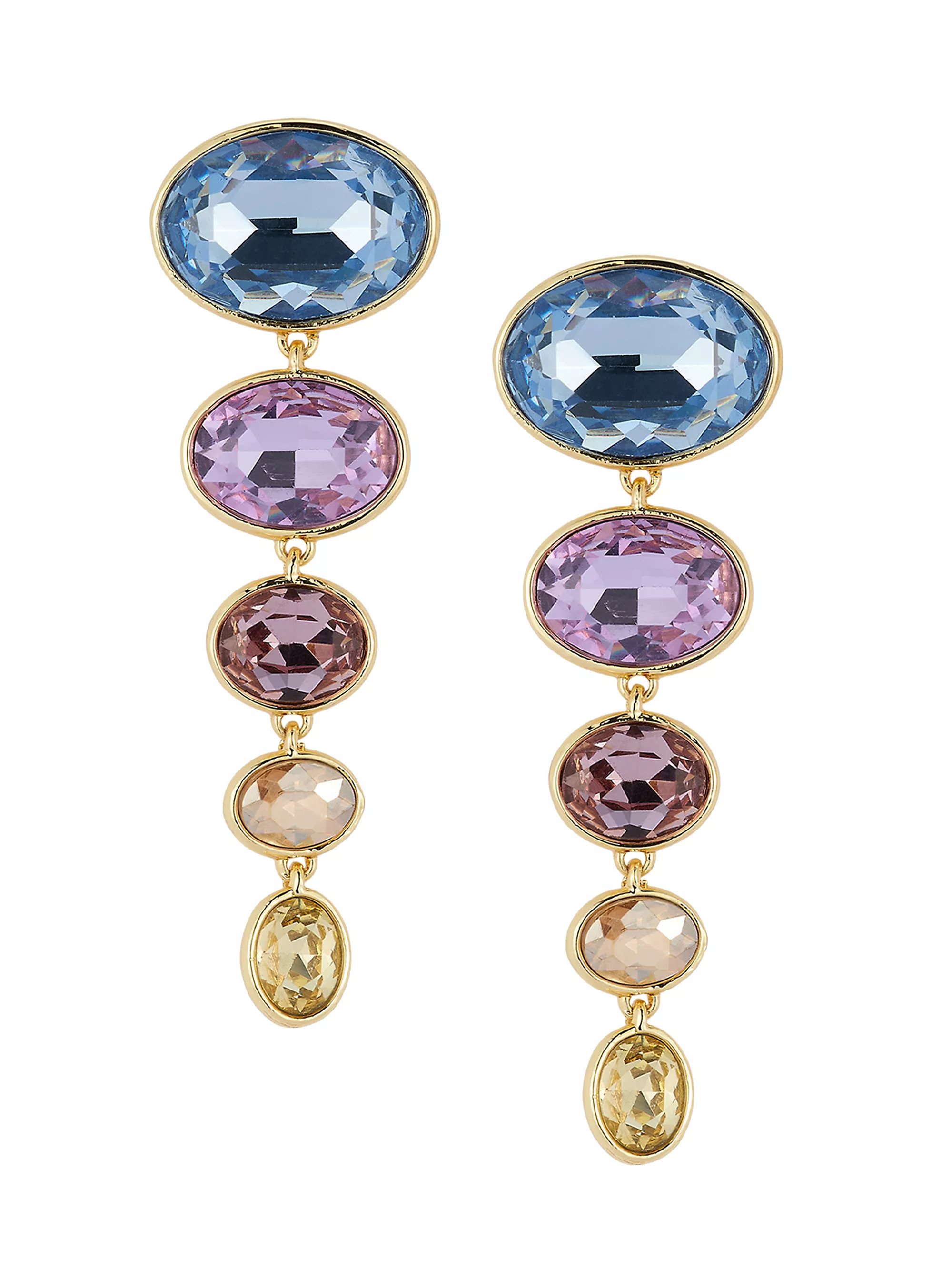 Martha Lux 14K-Gold-Plated & Cubic Zirconia Drop Earrings | Saks Fifth Avenue