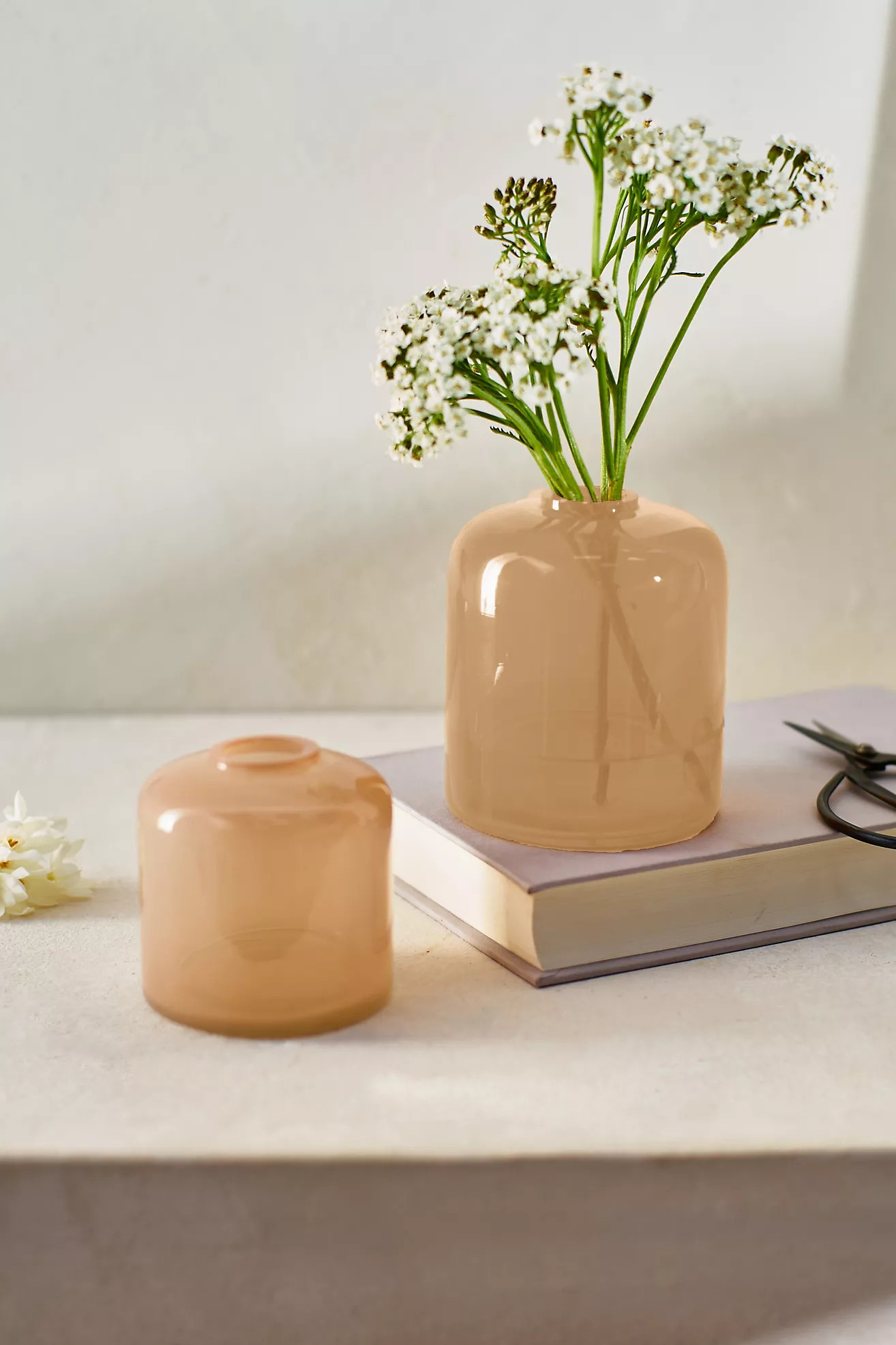 Peach Glass Vases, Set of 2 | Anthropologie (US)