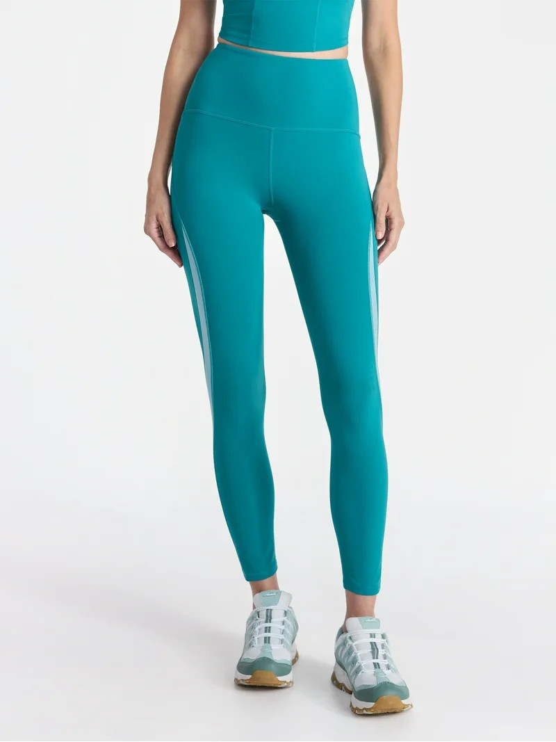 PopSugar Women's Curved Seam Active Leggings, 25" Inseam, Sizes XS-XXL | Walmart (US)