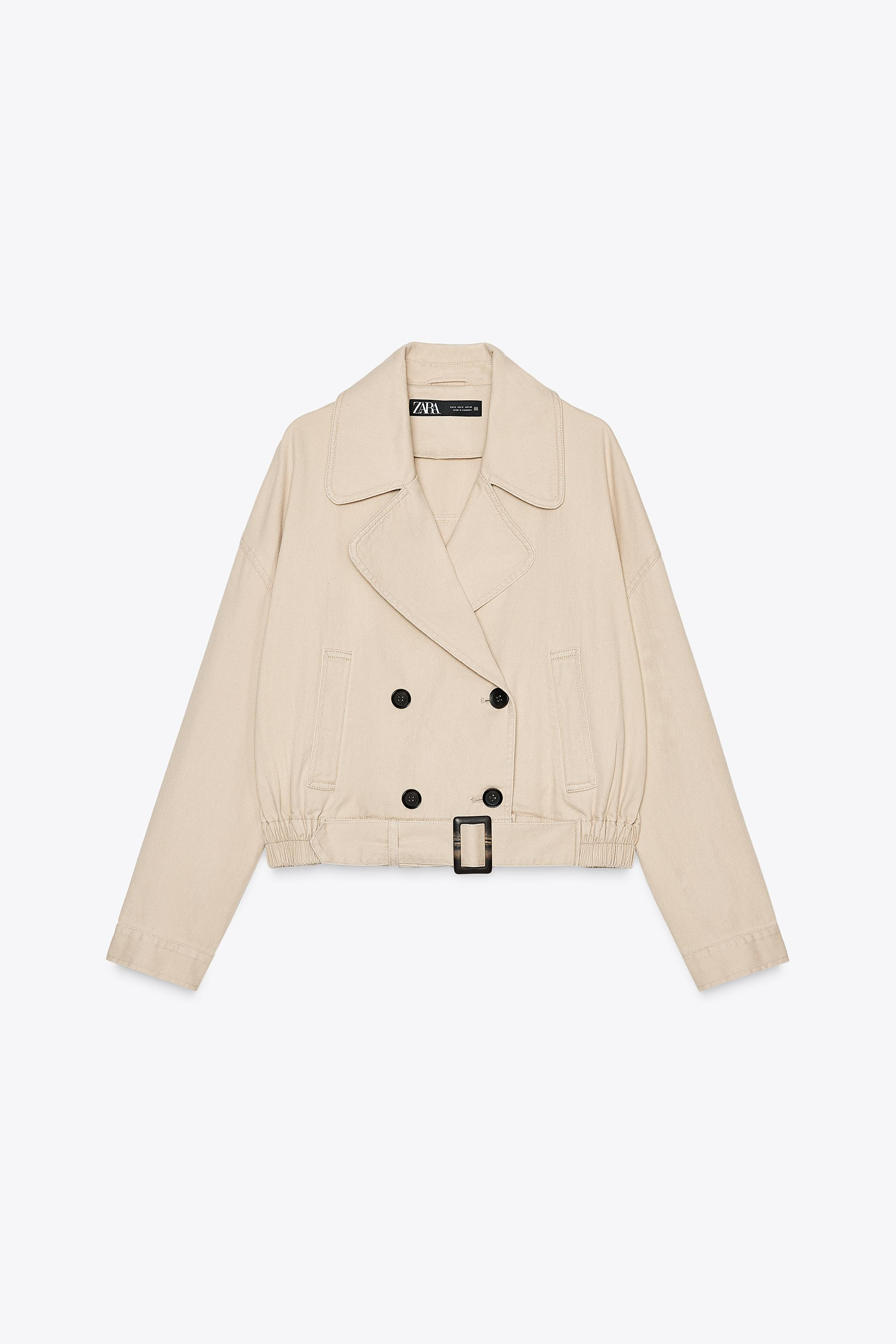 ELASTIC HEM CROPPED JACKET | Zara US