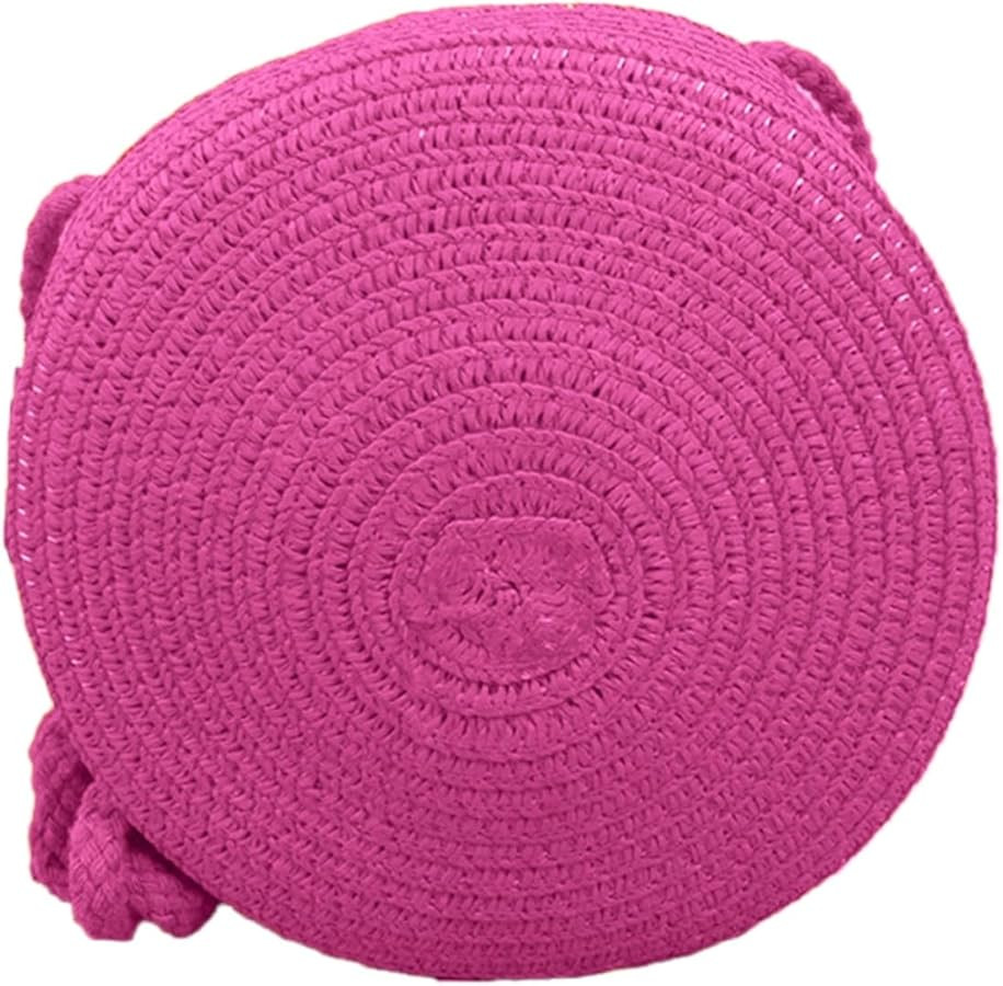 Floerns Women's Round Crossbody Purse Bag Beach Summer Straw Shoulder Bag | Amazon (US)