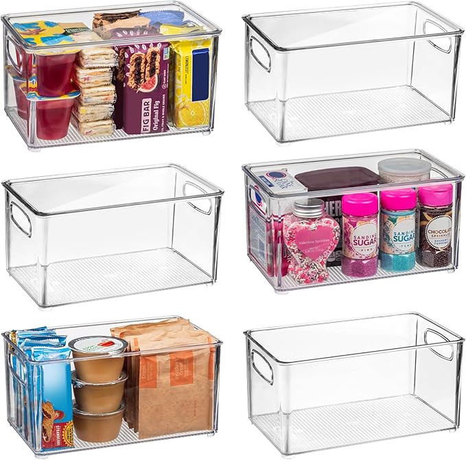 ClearSpace Plastic Pantry Organization and Storage Bins with Lids – Perfect Kitchen Organizatio... | Amazon (US)