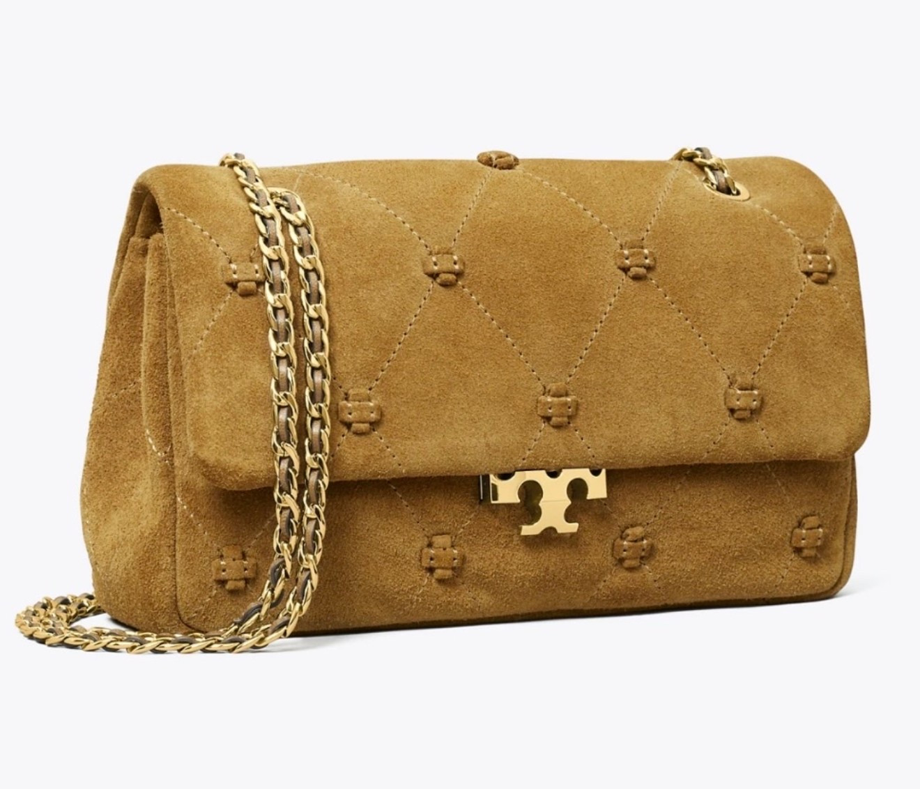 Newest bag from Tory Burch!
SMALL BUNNY KNOT SUEDE SHOULDER BAG

Polished, feminine and elegant. The Small Bunny Knot Shoulder Bag is crafted in brown suede, quilted with tiny knots. Each one is hand-placed with precision

#LTKootd #LTKTravel #LTKWorkwear