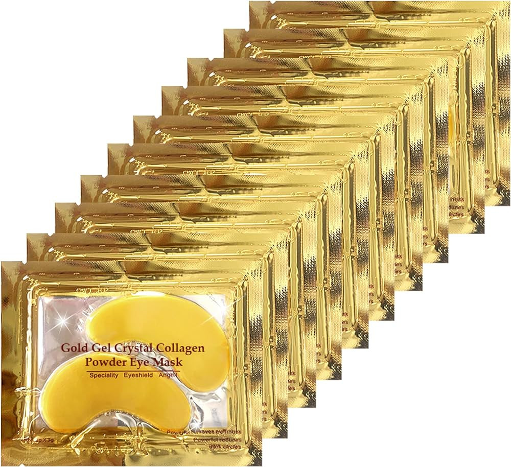 Ruzzut Under Eye Patches - 30 Pairs 24K Gold Collagen Under Eye Mask, Anti Aging Crystal Moisturi... | Amazon (US)