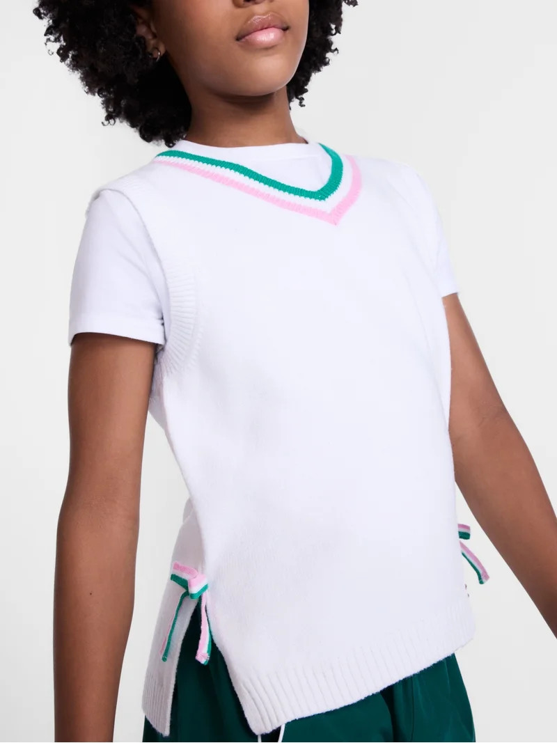 Weekend Academy Girls Sweater Vest, Sizes 4-18 | Walmart (US)