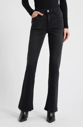 Wit & Wisdom Madison 'Ab'Solution Grinded Hem High Waist Bootcut Jeans | Nordstrom | Nordstrom