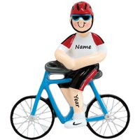 Cyclist Ornament - Custom Cycling Boy Bicycle Gift With Name | Etsy (US)