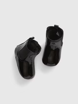 Baby Patent Vegan Leather Chelsea Boots | Gap (US)