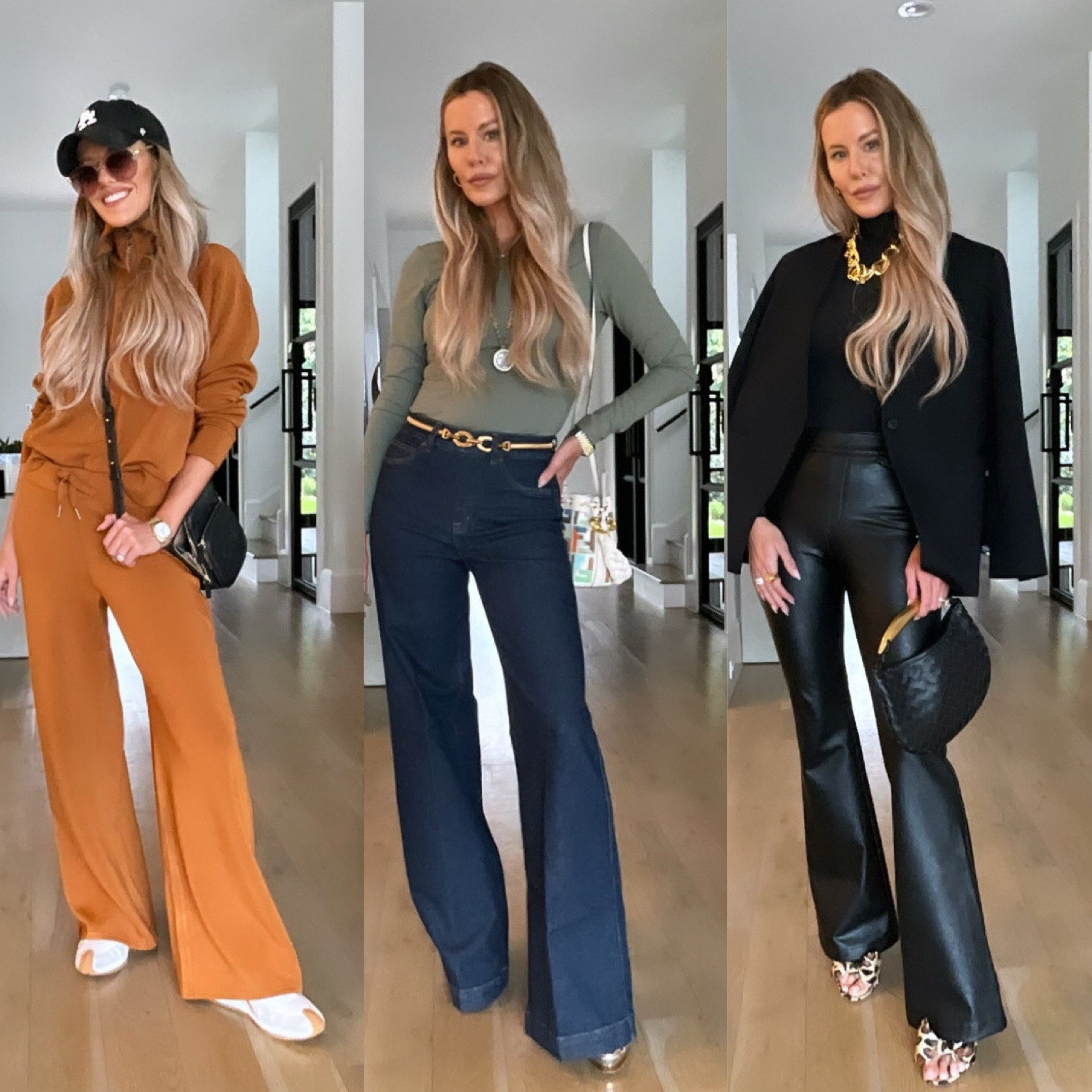 NEW @spanx ARRIVALS for any holiday occasion!
Looking chic & feeling confident has never been so easy with all these classic silhouettes...your closet will thank you! Which look is your favorite?! Use code COURTXSPANX for 10% off + free shipping! #SpanxPartner // Sizing info: L to R, LOOK1: top/medium, bottoms/small regular, LOOK2: bodysuit/medium, jeans/small long, LOOK3: bodysuit/medium, blazer/small, leather flare pants/small regular 

#LTKstyletip #LTKHoliday #LTKover40