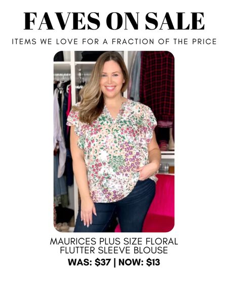 Maurices floral top on sale! 

#LTKsalealert #LTKSeasonal #LTKcurves