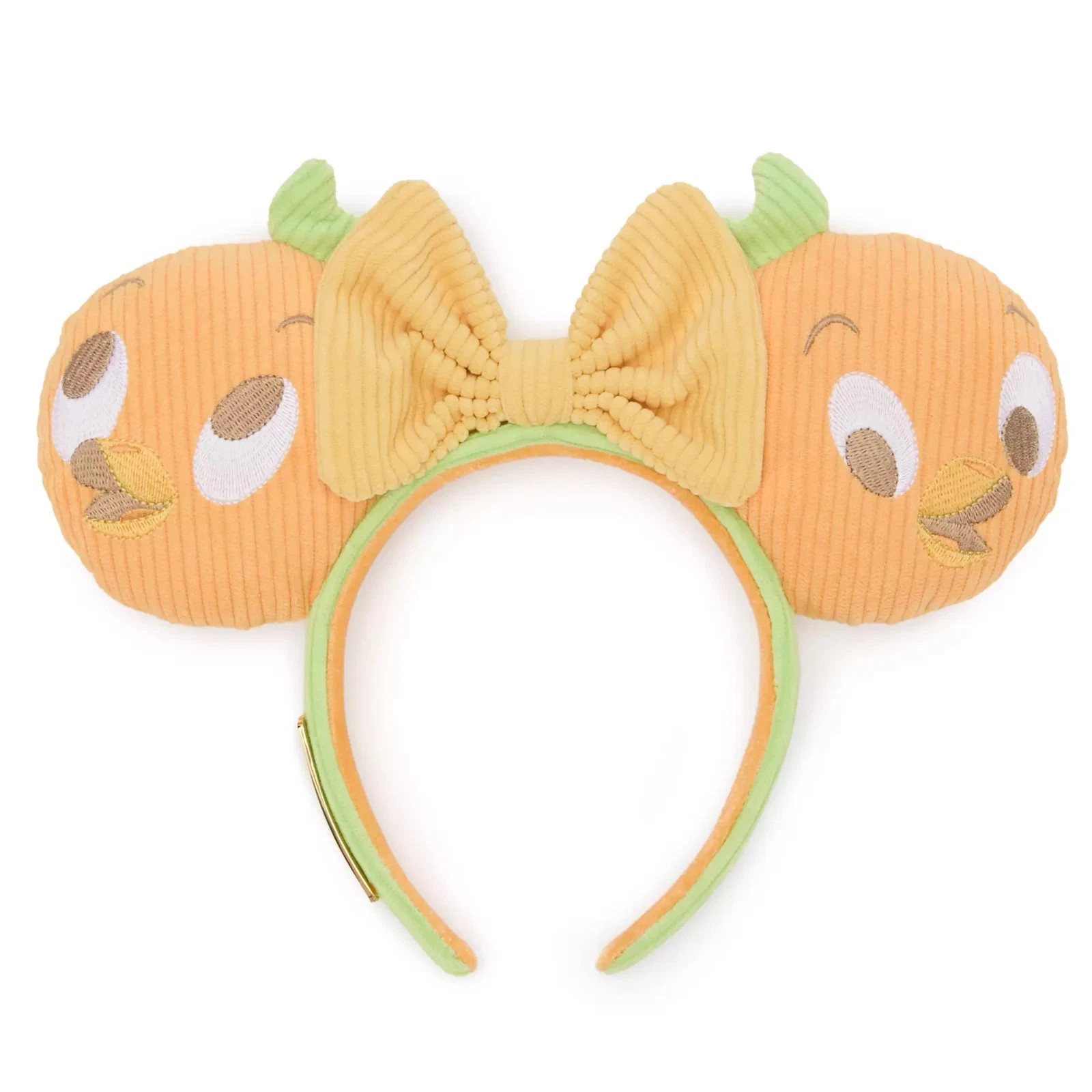 Disney Parks 2025 Loungefly Corduroy Orange Bird Ears Headband Minnie ear Bow | eBay US