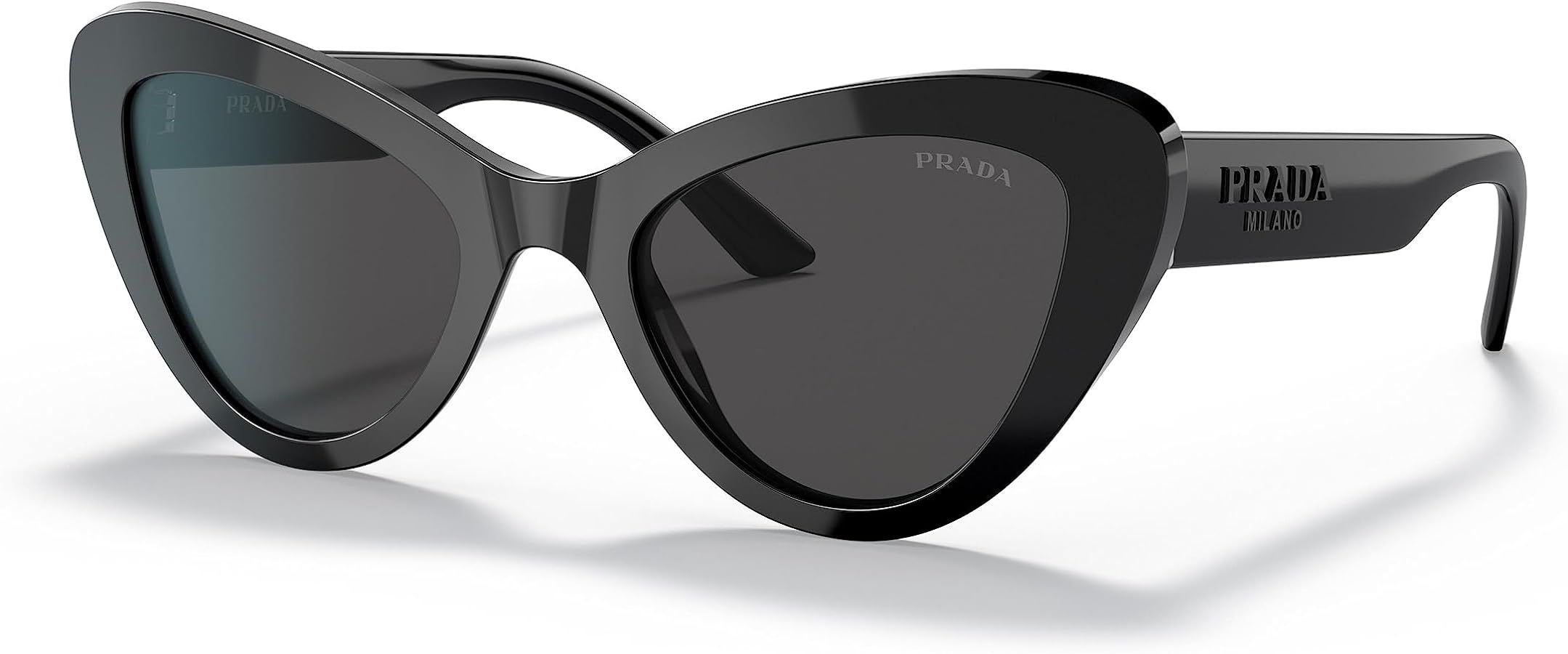 Prada PR 13YS 1AB5S0 Grey Plastic Cat-Eye Sunglasses Grey Gradient Lens | Amazon (US)