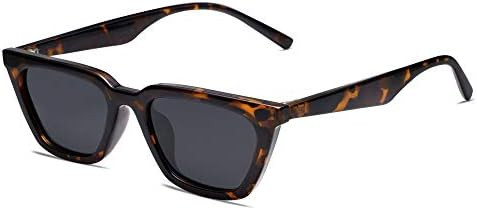 SOJOS Polarized Narrow Square Cateye Sunglasses for Women Retro Trendy Driving Glasses SJ2169 | Amazon (US)